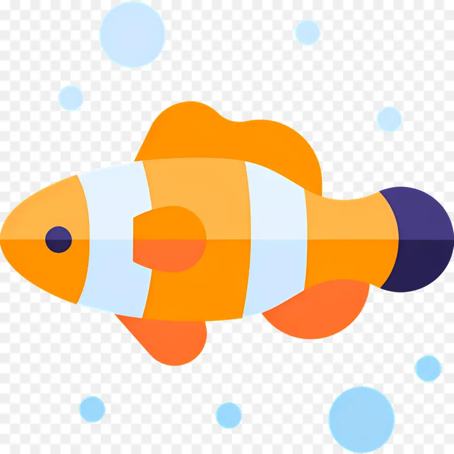 Poisson Clown，Poisson Orange PNG