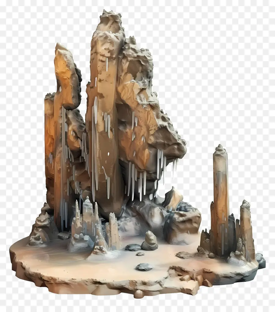 Stalagmite Stalactite，Formation Rocheuse PNG