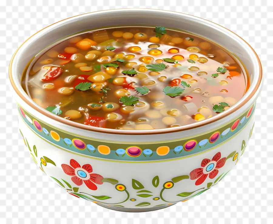 Soupe Aux Lentilles，Bol De Soupe PNG