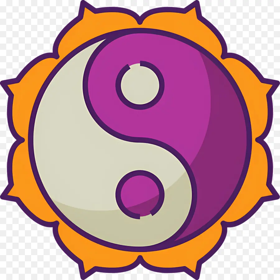 Yin Yang，Yin Yang Violet PNG