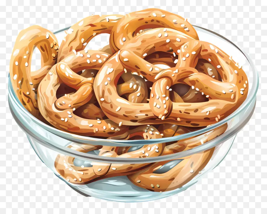 Bol De Bretzels，Bretzels PNG