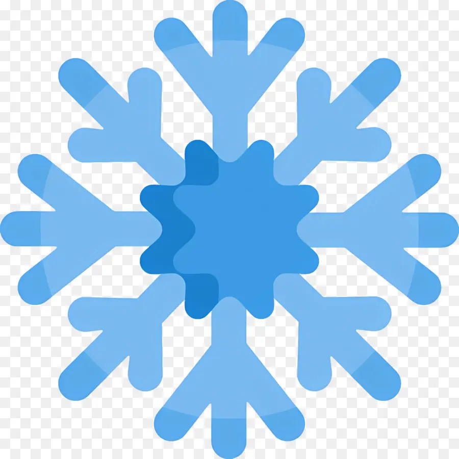 Flocon De Neige，Flocon De Neige Bleu PNG