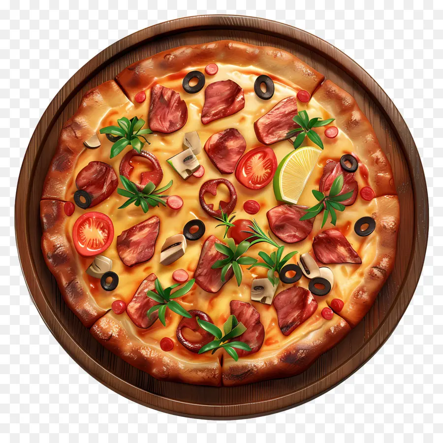 Pizza Hawaïenne，Pizza PNG