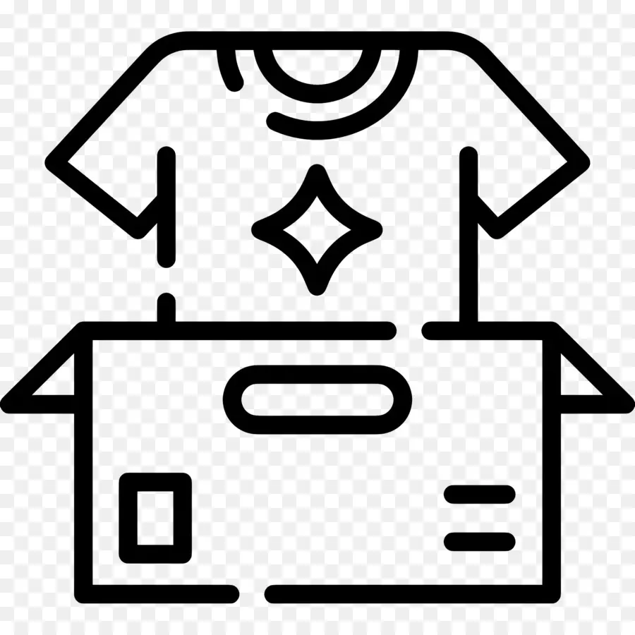 Boîte à Vêtements，T Shirt Avec étoile PNG