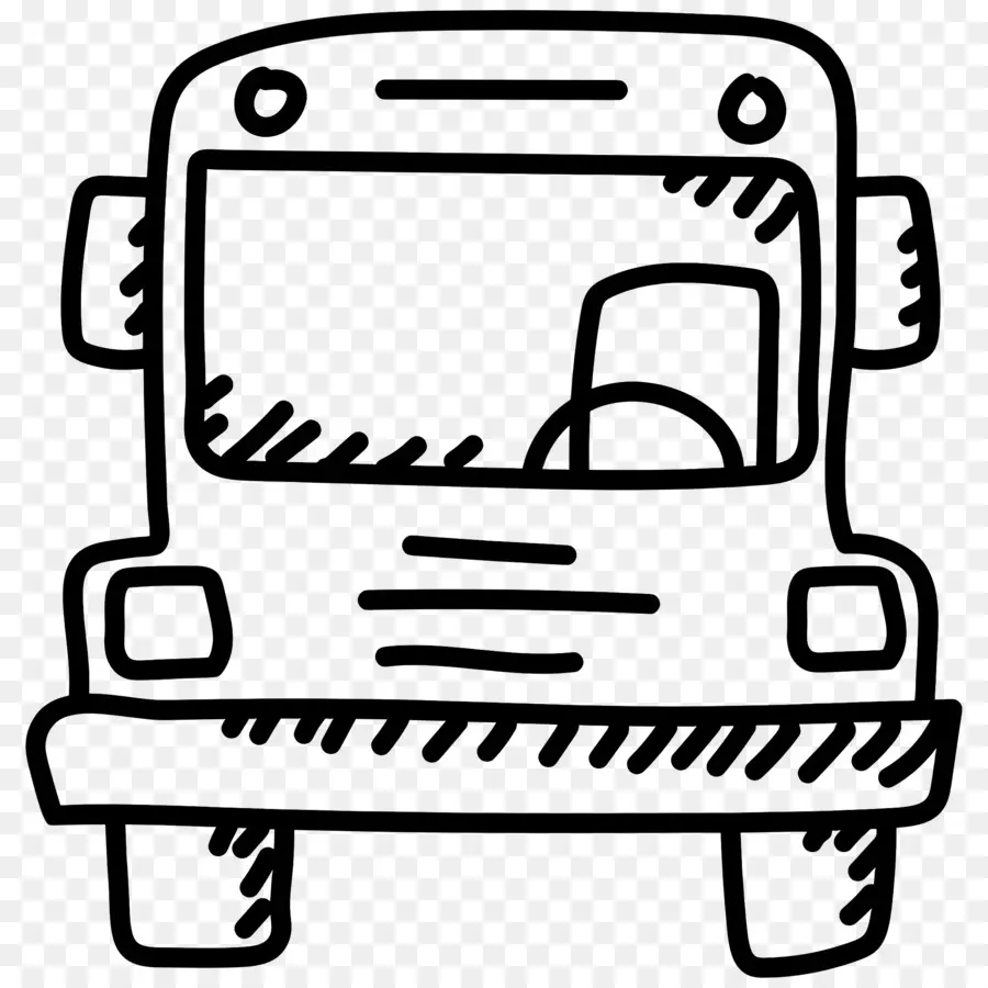 Autobus Scolaire，Dessin D'autobus PNG