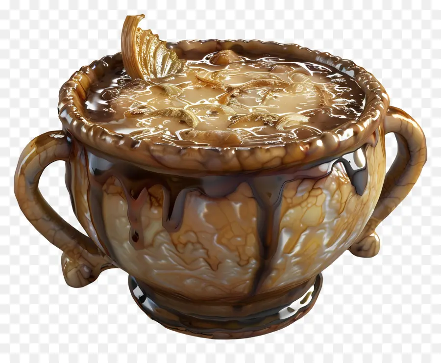 Soupe à L'oignon Française，Soupe PNG