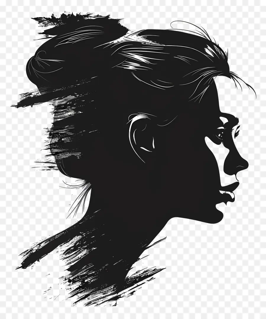 Silhouette De Femme De Beauté，Silhouette PNG