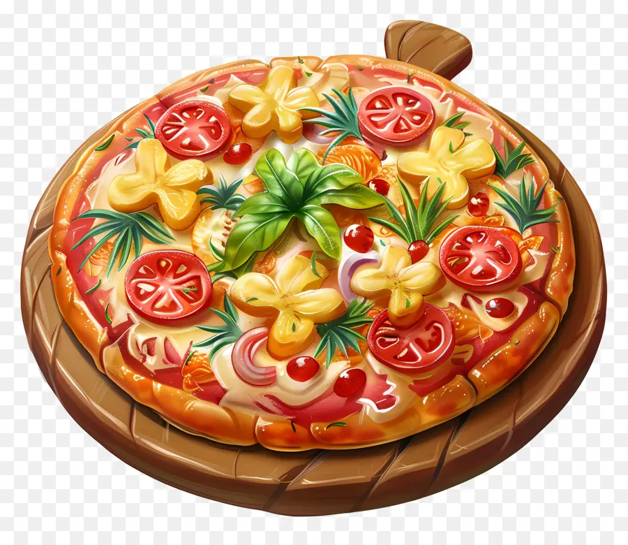 Pizza Hawaïenne，Pizza PNG