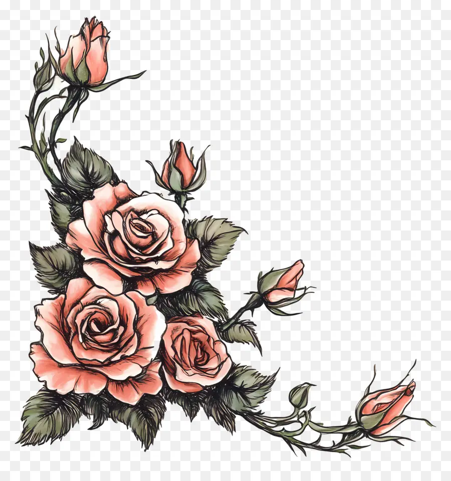 Rose，Roses Rouges PNG