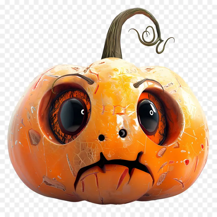 Jolie Citrouille D'halloween，Citrouille En Colère PNG