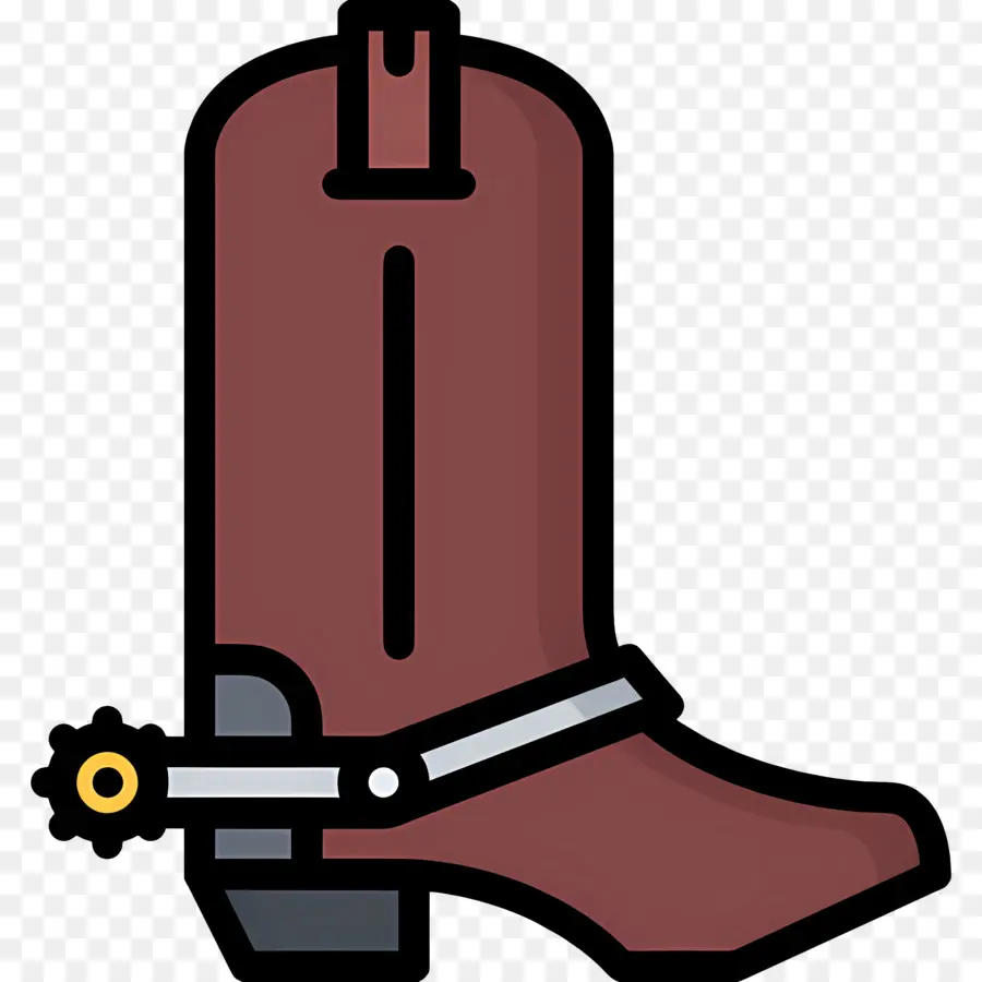 Bottes De Cowboy，Botte De Cowboy Marron PNG