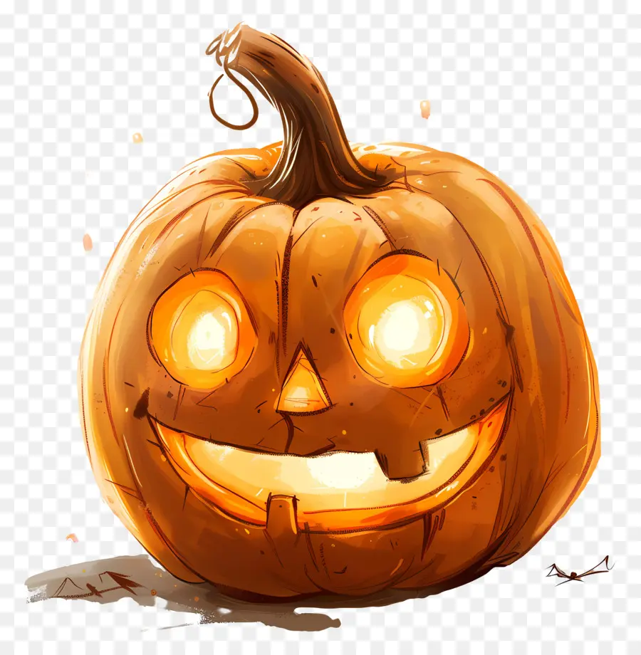 Jolie Citrouille D'halloween，Citrouille Souriante PNG