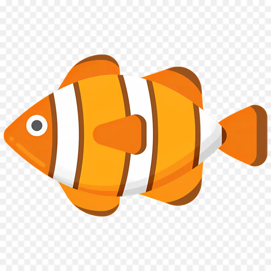 Poisson Clown，Poisson Orange PNG