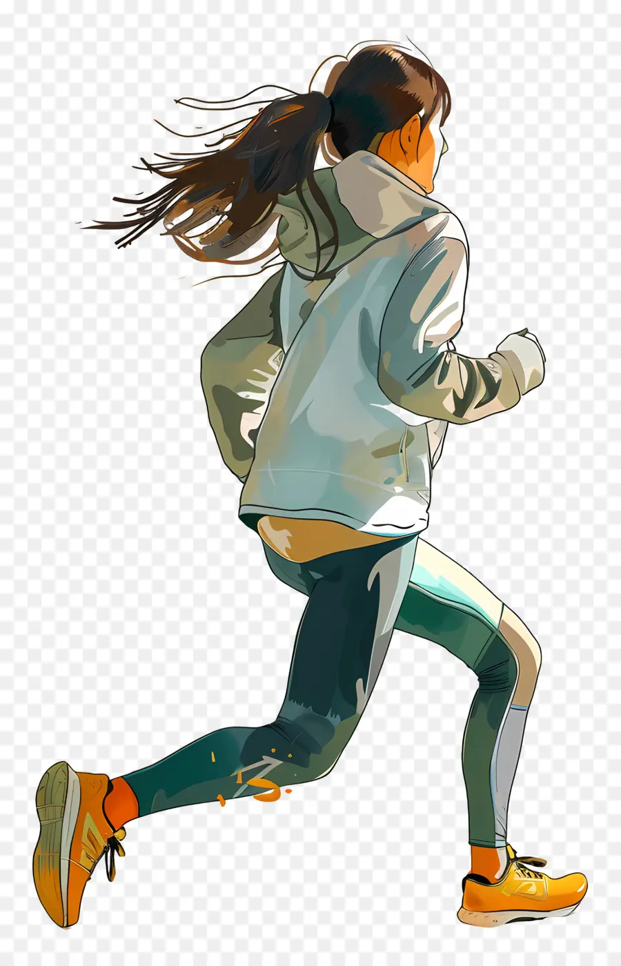 Femme Qui Fait Du Jogging，Fille Qui Court PNG