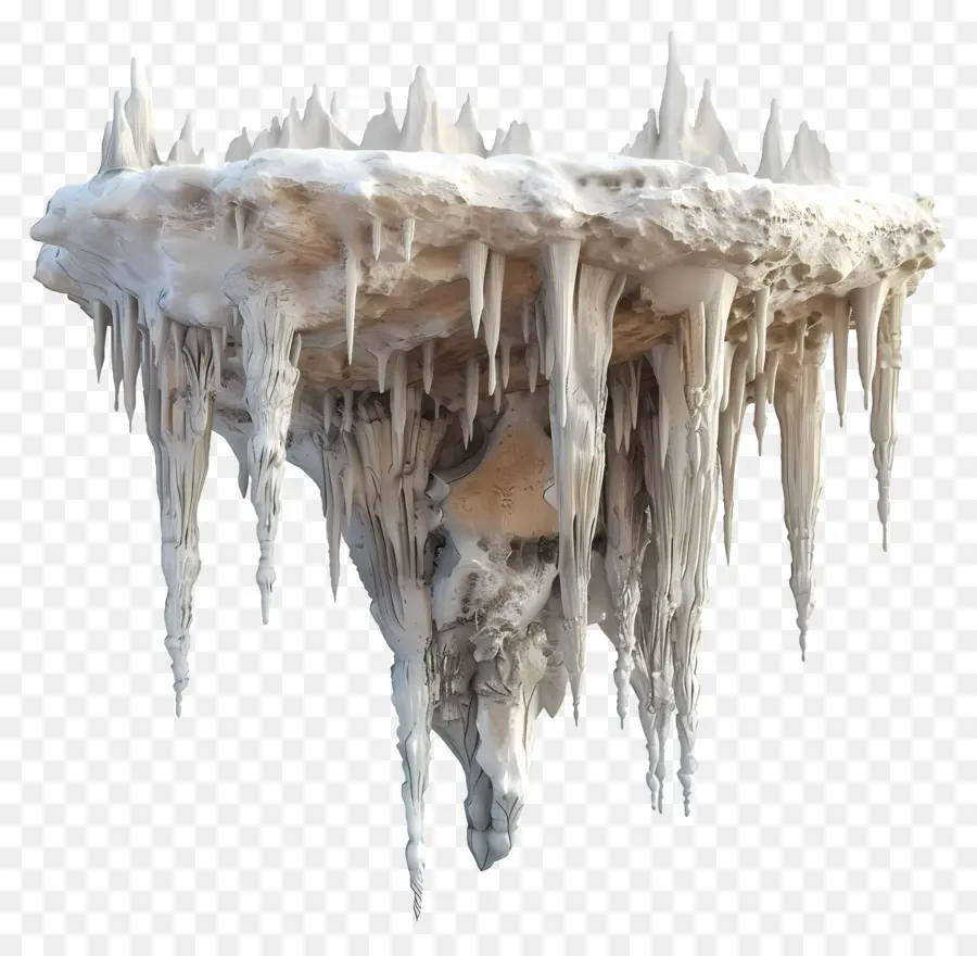 Stalagmite Stalactite，Île De Glace Flottante PNG