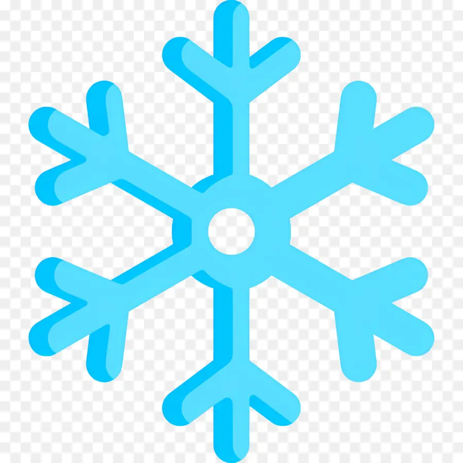 Flocon De Neige，Flocon De Neige Bleu PNG