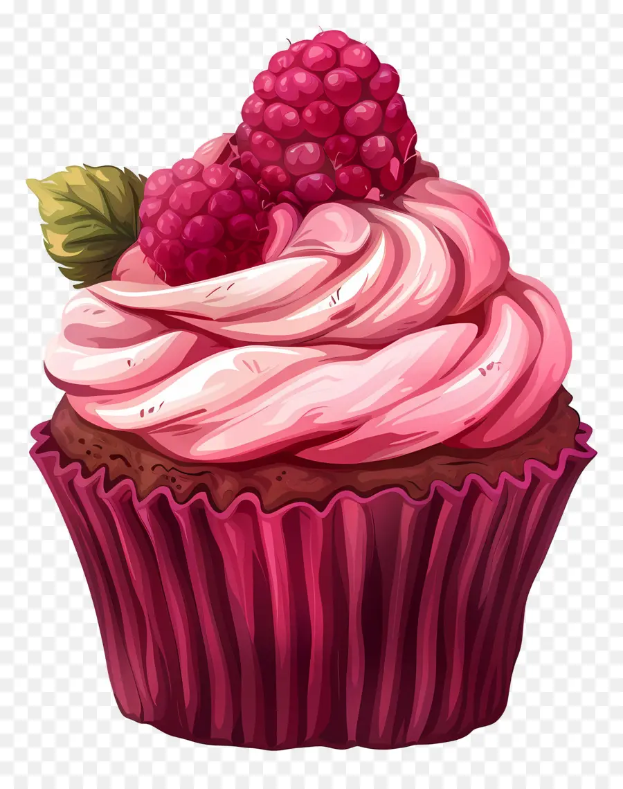 Cupcake Aux Framboises，Cupcake Aux Fraises PNG