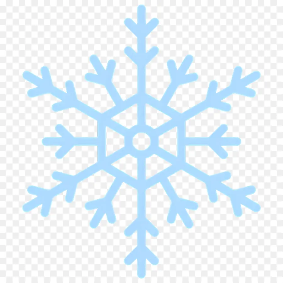 Flocon De Neige，Flocon De Neige Bleu PNG