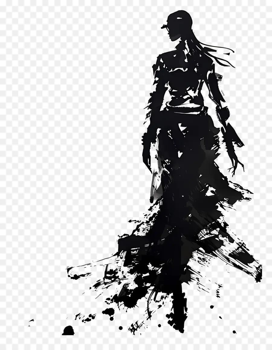 Silhouette De Mannequin，Silhouette Noire PNG