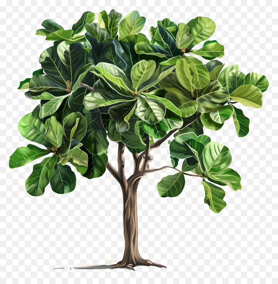 Ficus Lyrata，Arbre Vert PNG