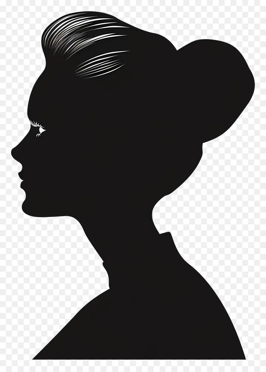 Silhouette De Femme élégante，Silhouette PNG