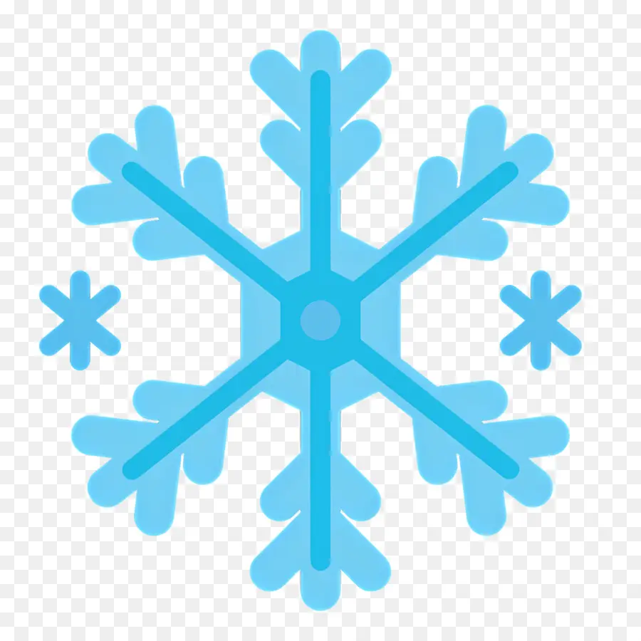 Flocon De Neige，Flocon De Neige Bleu PNG