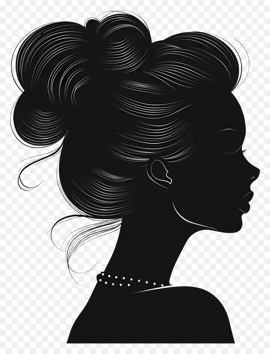 Silhouette De Femme De Beauté，Silhouette De Femme PNG