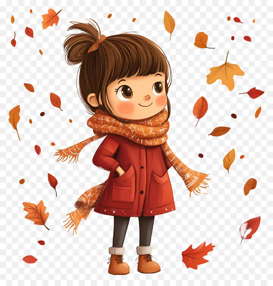 Fille D'automne，Fille PNG