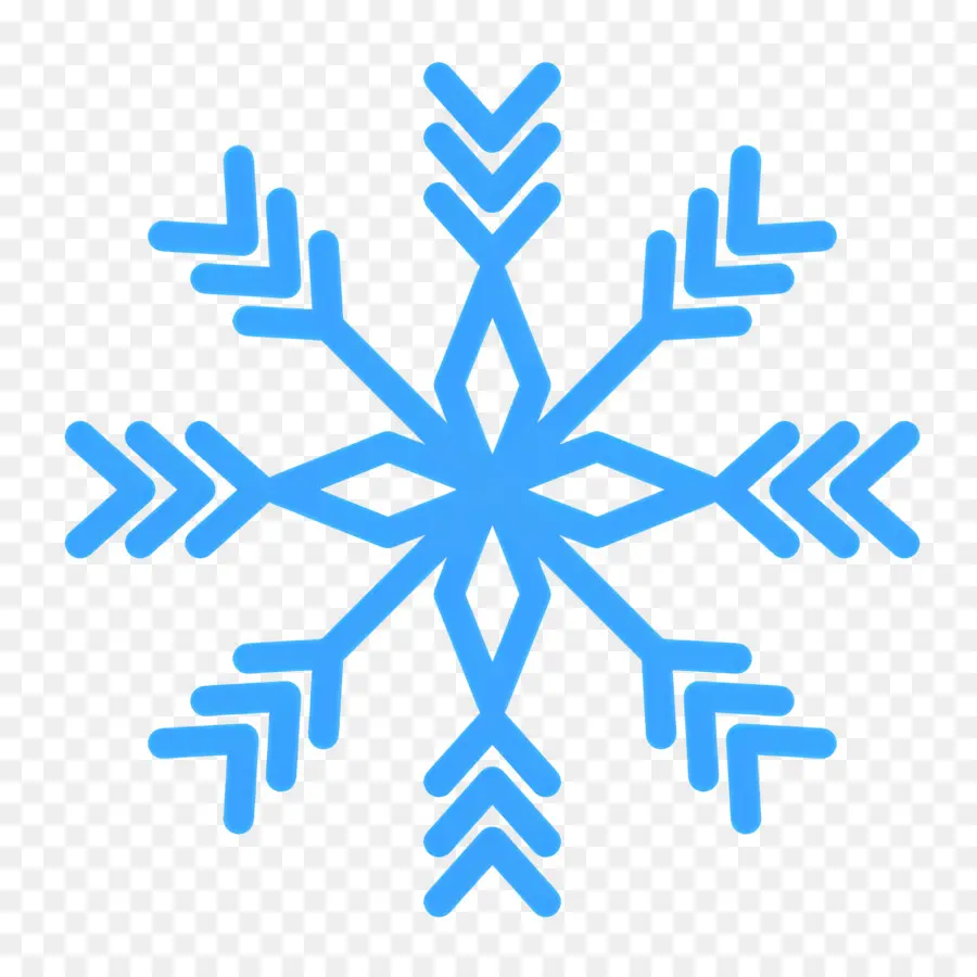 Flocon De Neige，Flocon De Neige Bleu PNG