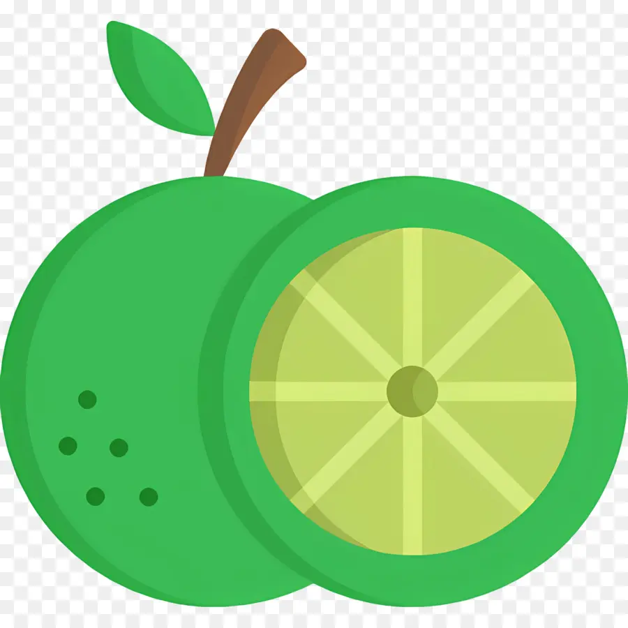 Citron Vert，Pomme Verte PNG