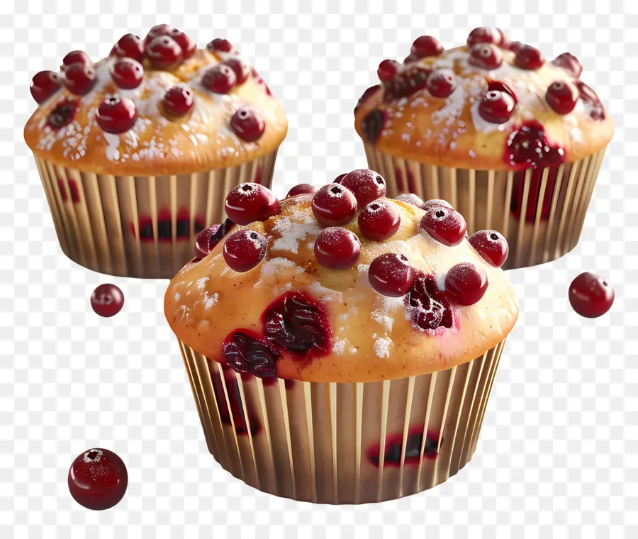 Muffins Aux Canneberges，Muffins Aux Baies PNG