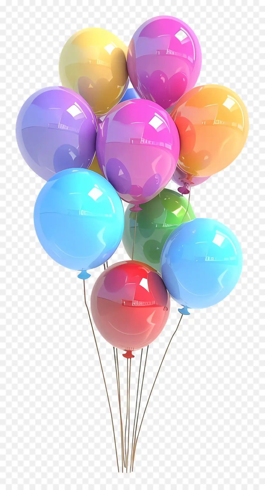 Bouquet De Ballons，Ballons PNG