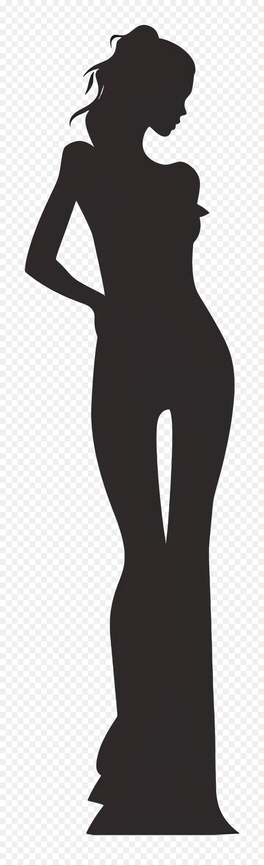 Silhouette De Mannequin，Silhouette D'une Femme PNG