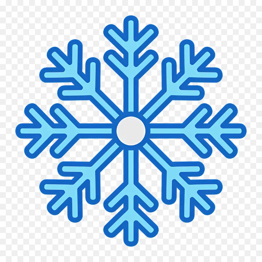 Flocon De Neige，Flocon De Neige Bleu PNG