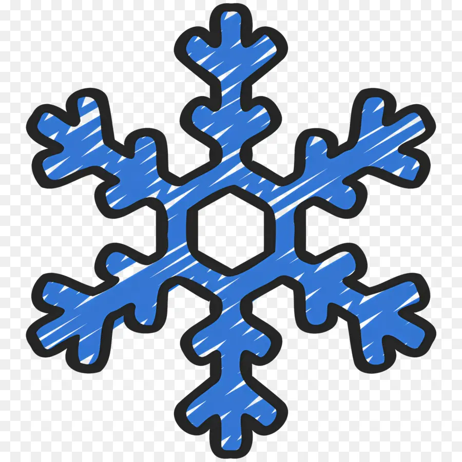 Flocon De Neige，Flocon De Neige Bleu PNG