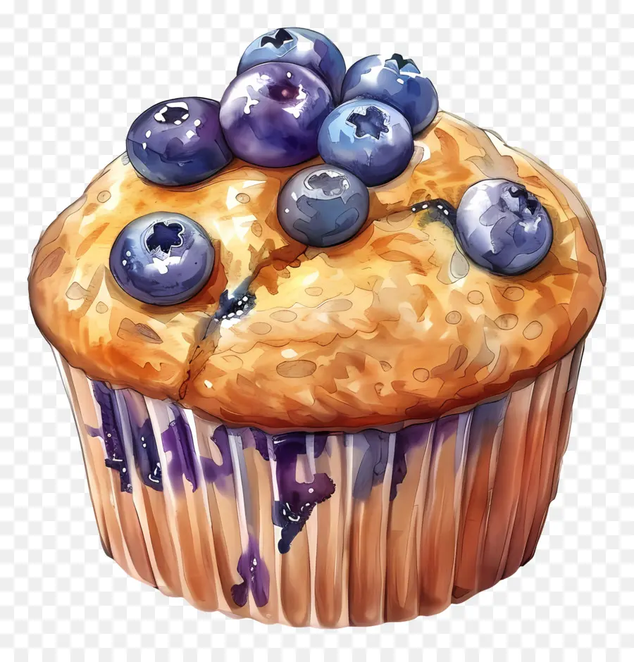 Muffin Aux Bleuets，Myrtille PNG