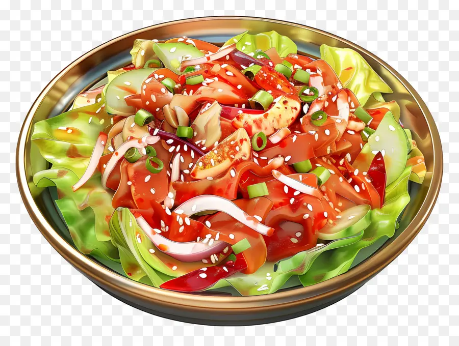 Salade De Kimchi Coréenne，Salade PNG