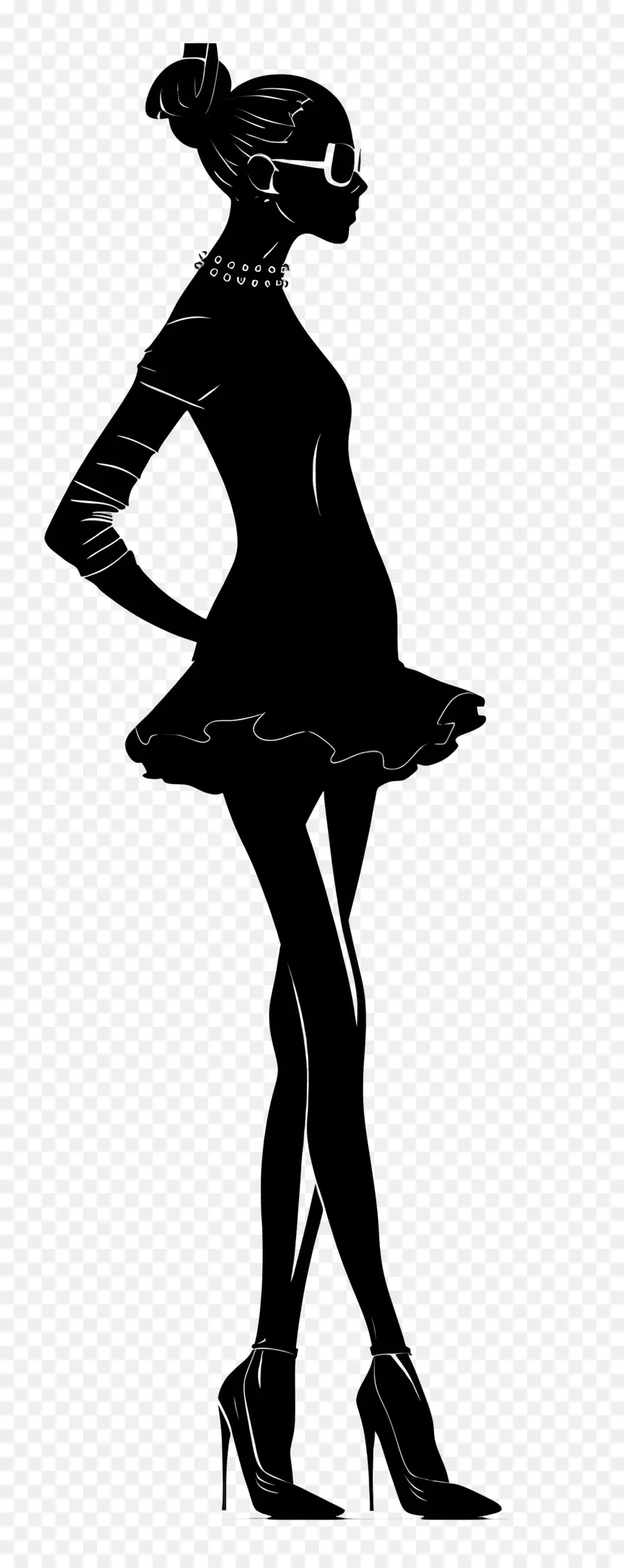 Silhouette De Mannequin，Mode Silhouette PNG