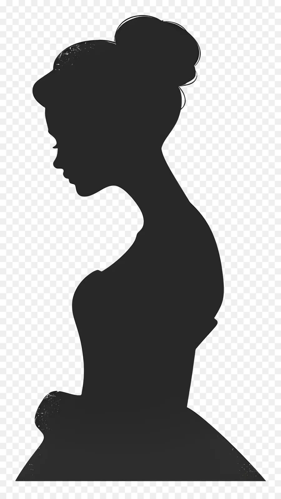 Silhouette De Femme élégante，Silhouette D'une Femme PNG