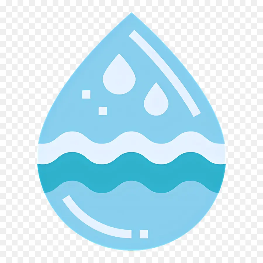 Goutte D'eau，Bleu PNG