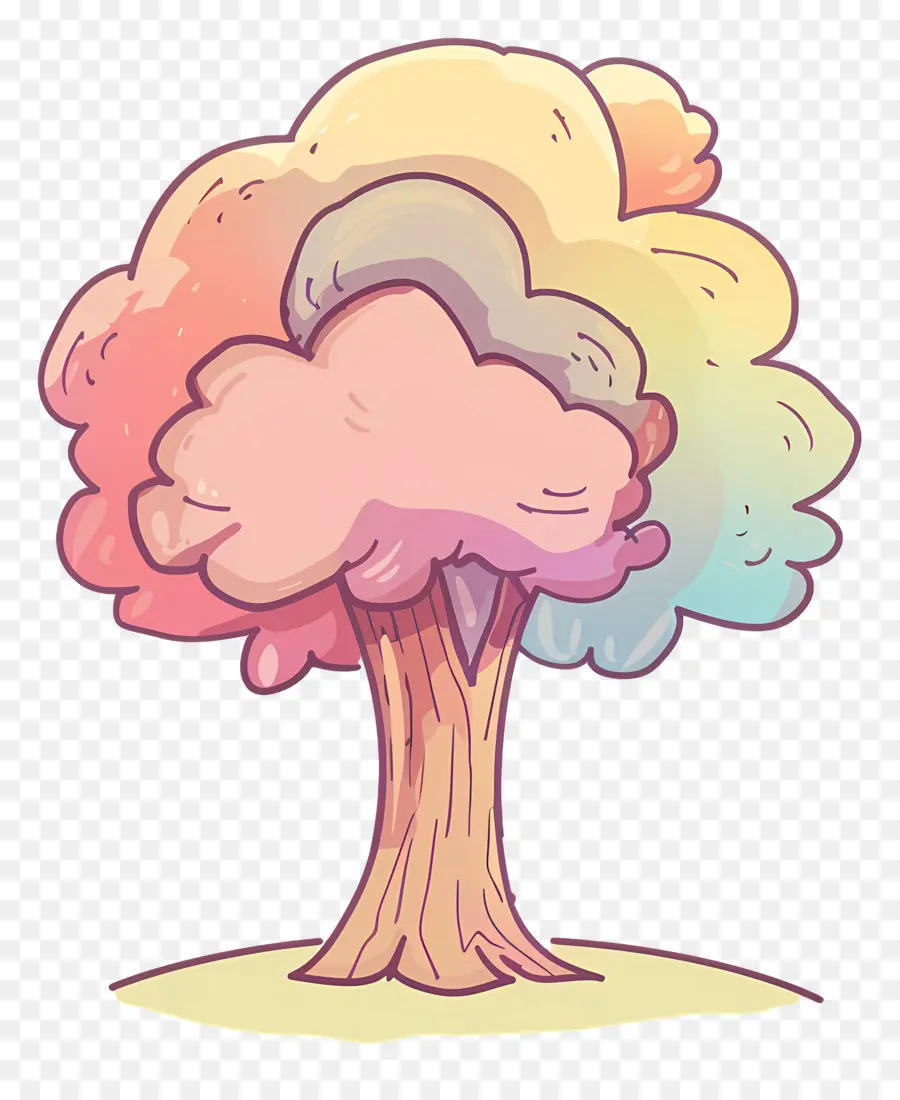 Arbre De Dessin Animé Mignon，Arbre PNG