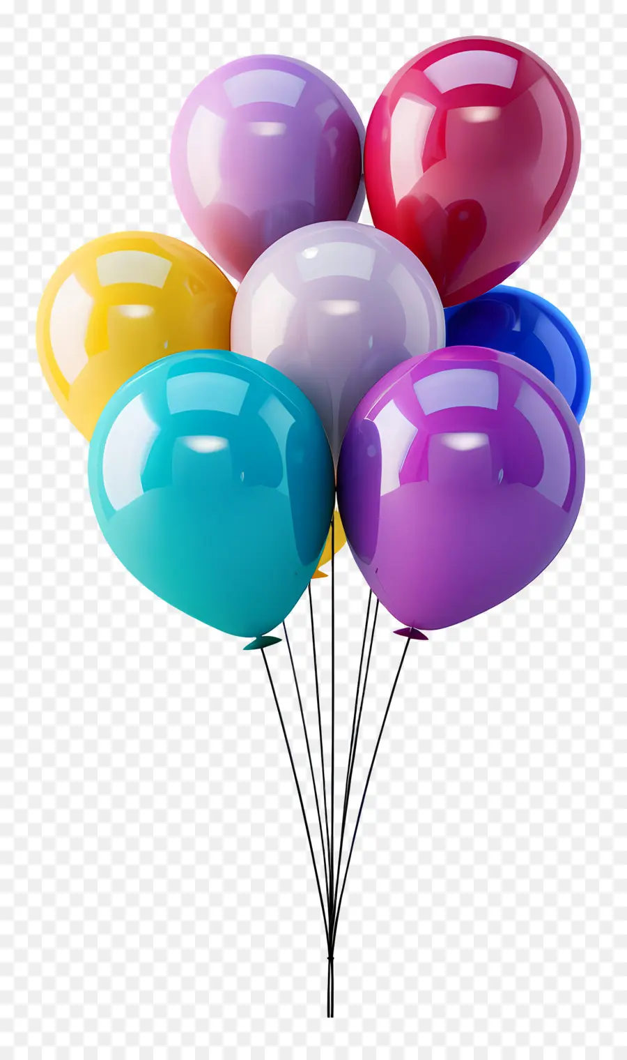 Bouquet De Ballons，Ballons PNG