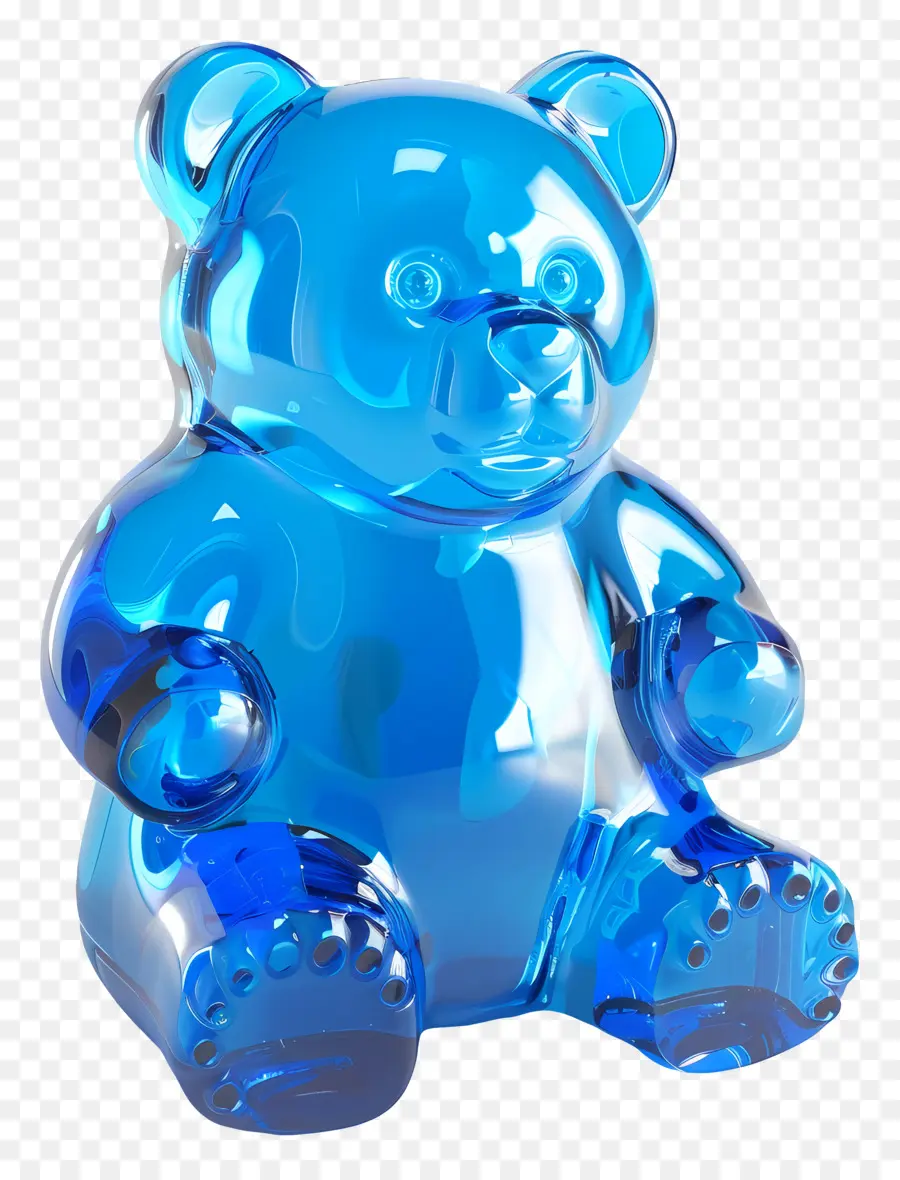 Ours Gommeux，Ours Bleu PNG