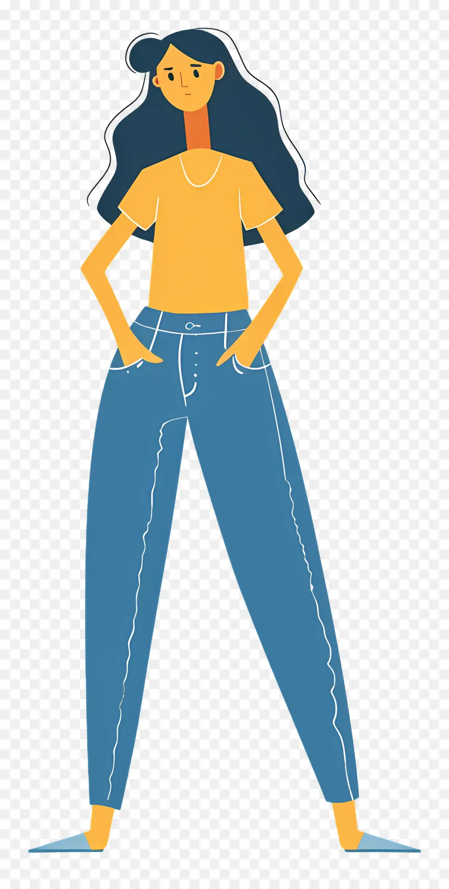 Femme En Jean，Femme PNG