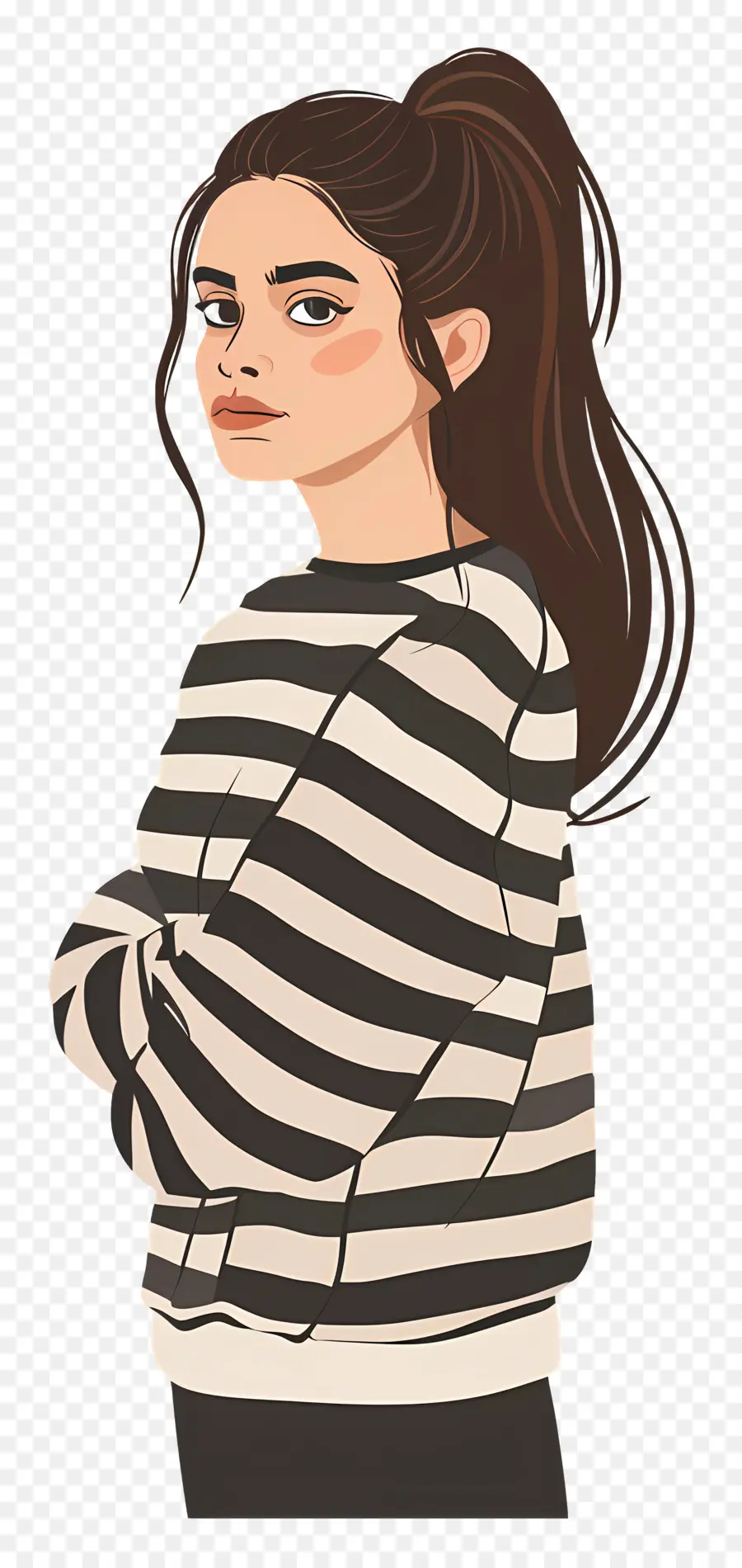 Femme En Sweat，Fille PNG