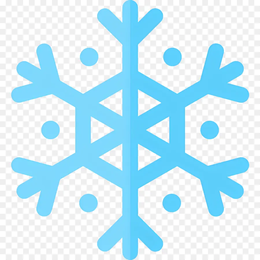 Flocon De Neige，Flocon De Neige Bleu PNG