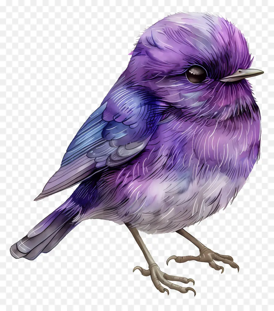 Oiseau Violet，Plumes PNG