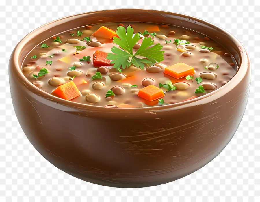 Soupe Aux Lentilles，Bol De Soupe PNG