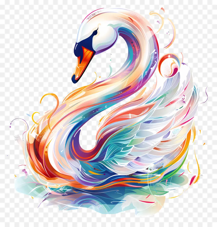 Cygne Mignon，Cygne Coloré PNG