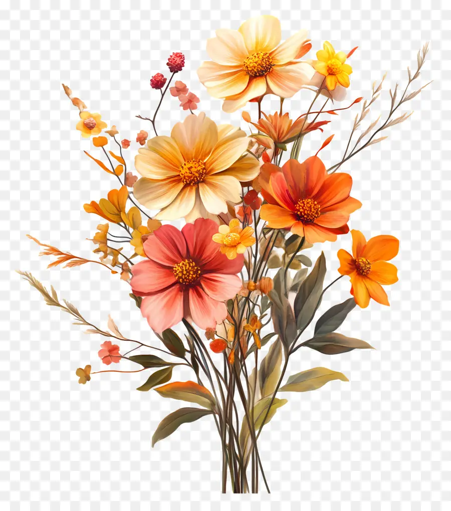 Fleurs D'automne，Fleurs PNG